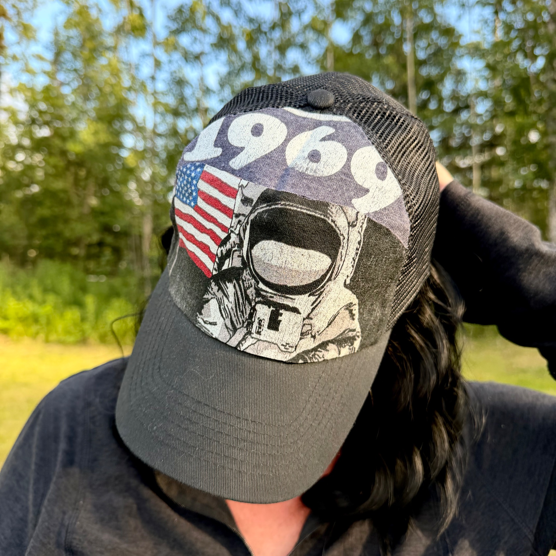 "Moon Walk" Upcycled Lid