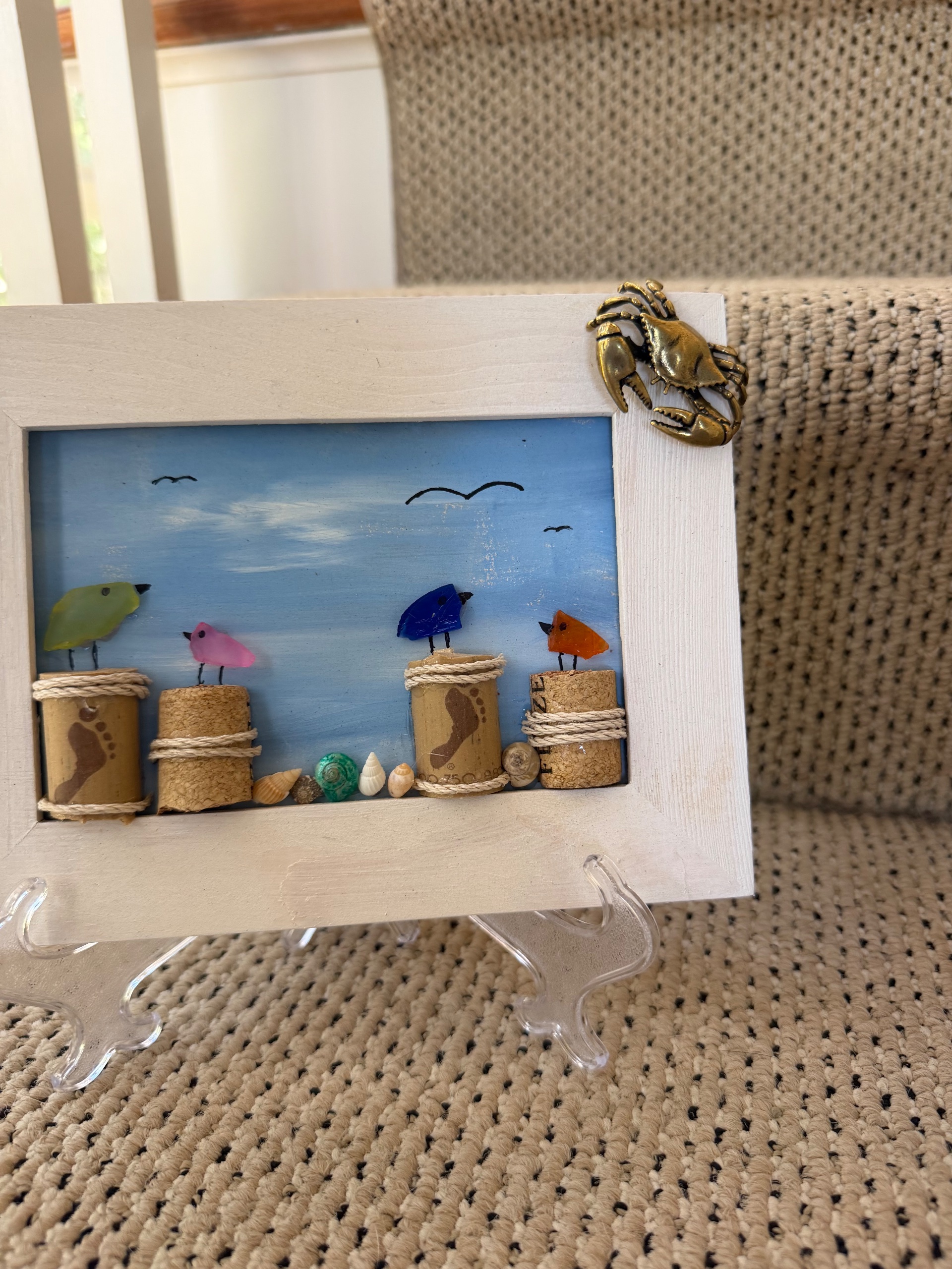 Sea glass Bird artwork