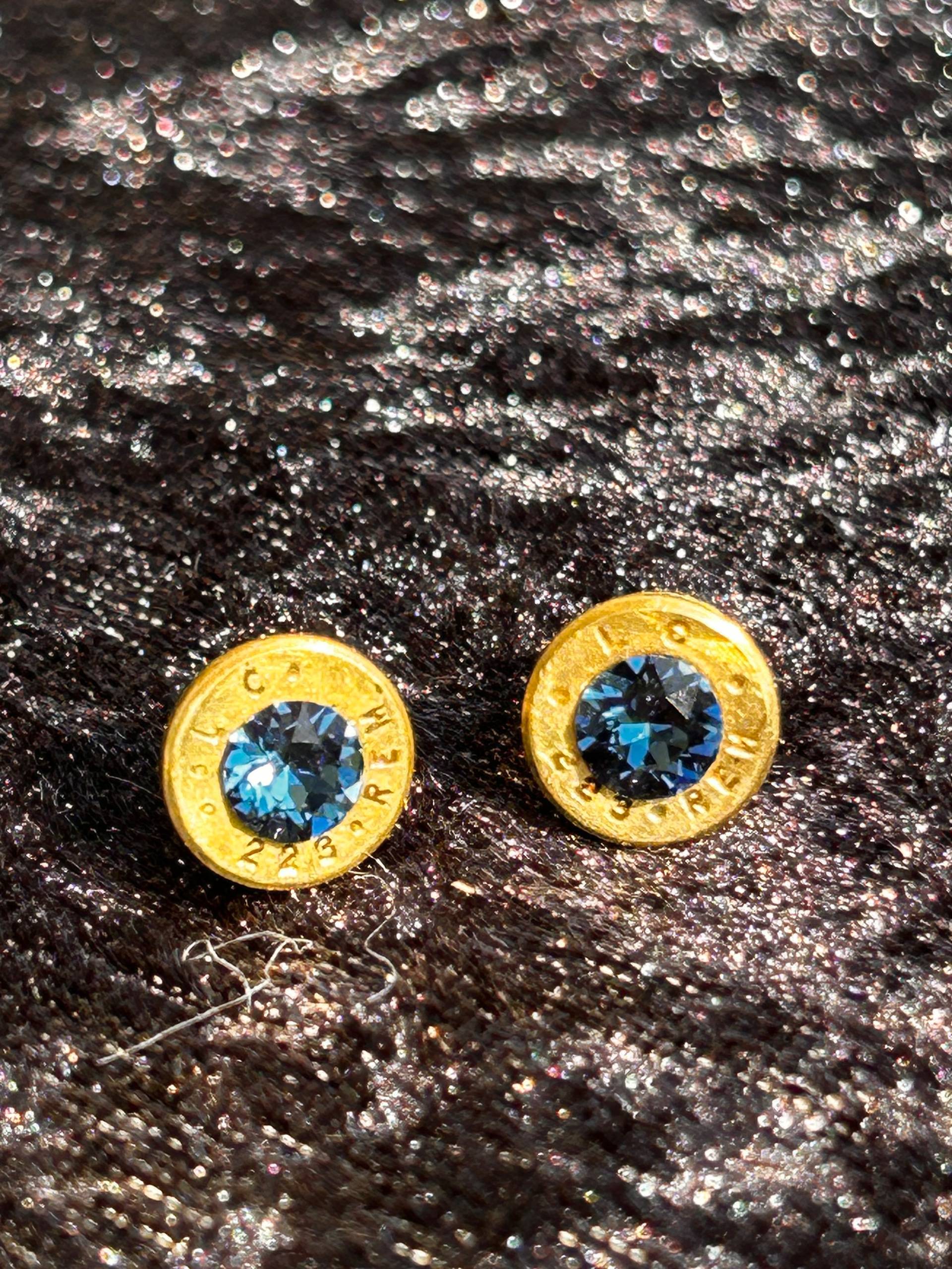 .223 Caliber Remington Upcycled Bullet Casing Earrings