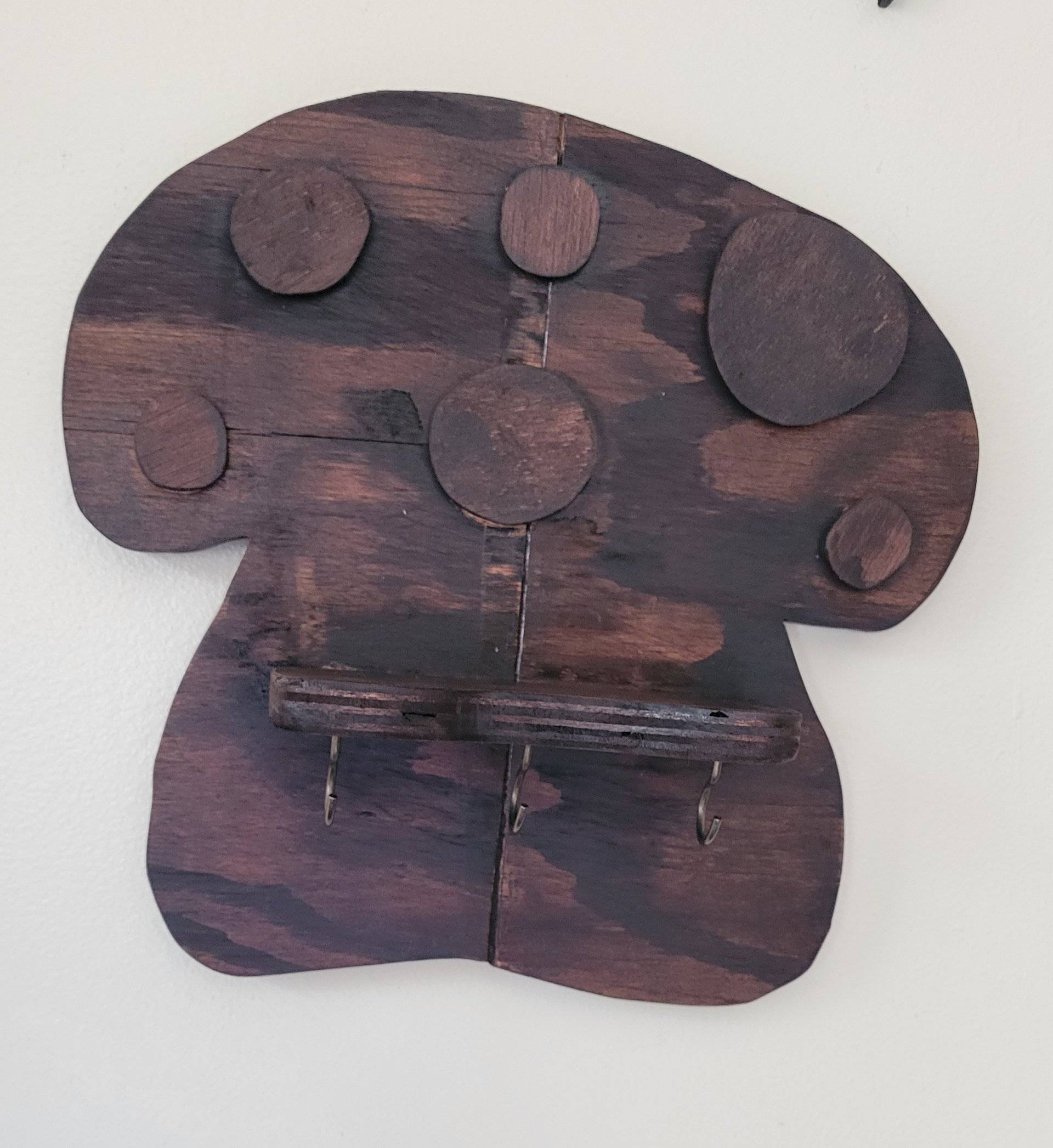 Custom Handmade Mushroom Key Rack