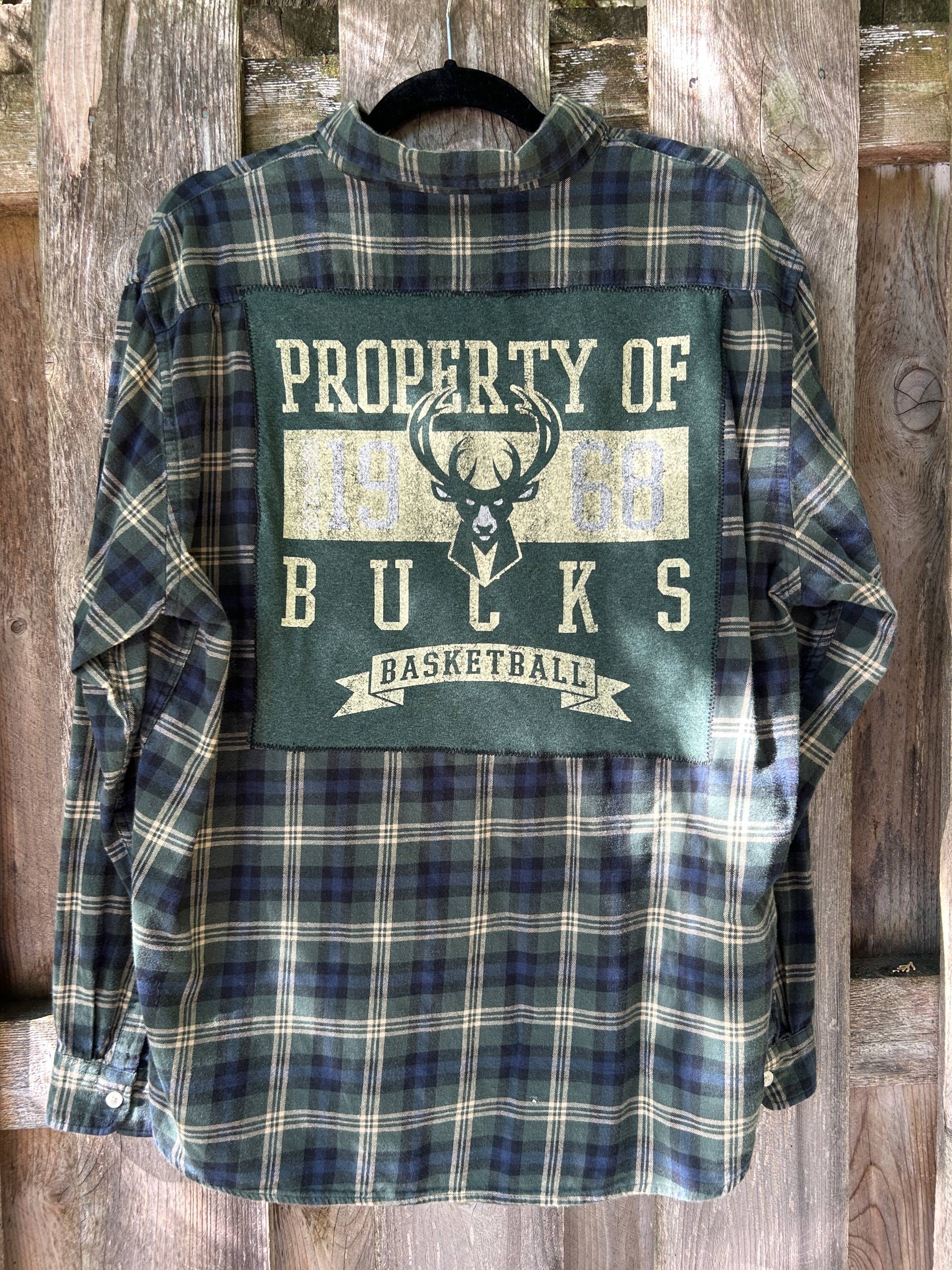 Milwaukee Bucks Patchwork Flannel