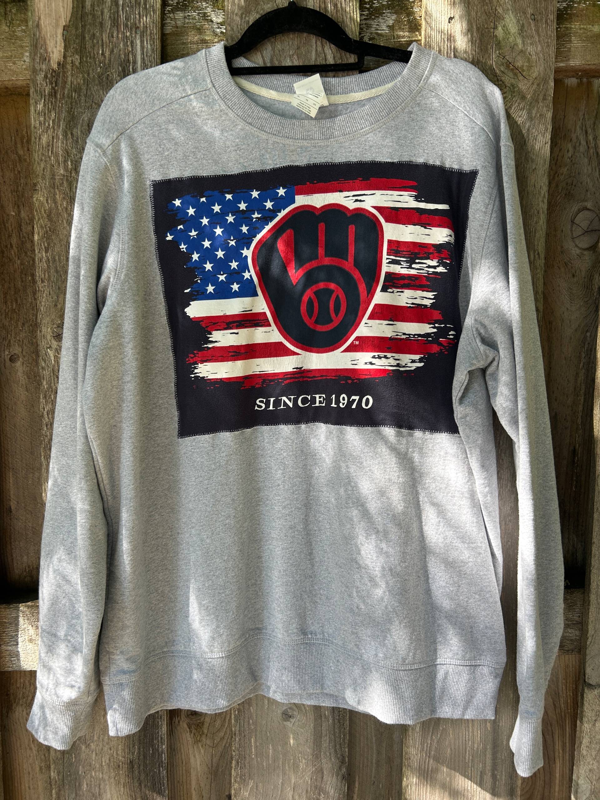 Milwaukee Brewers Upcycled Crewneck
